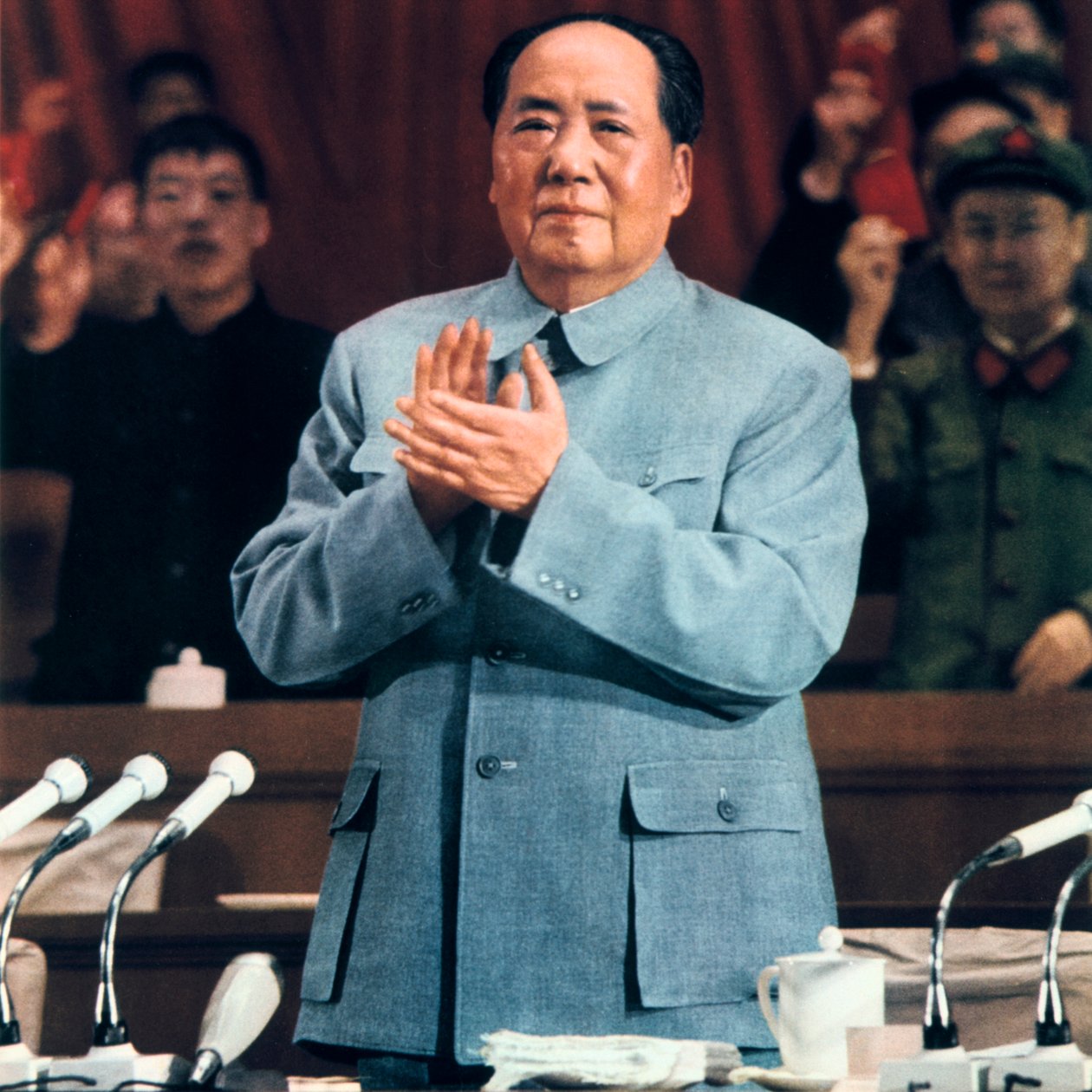 Mao Zedong, kinesisk kommunistledare, 1960 av Unbekannt
