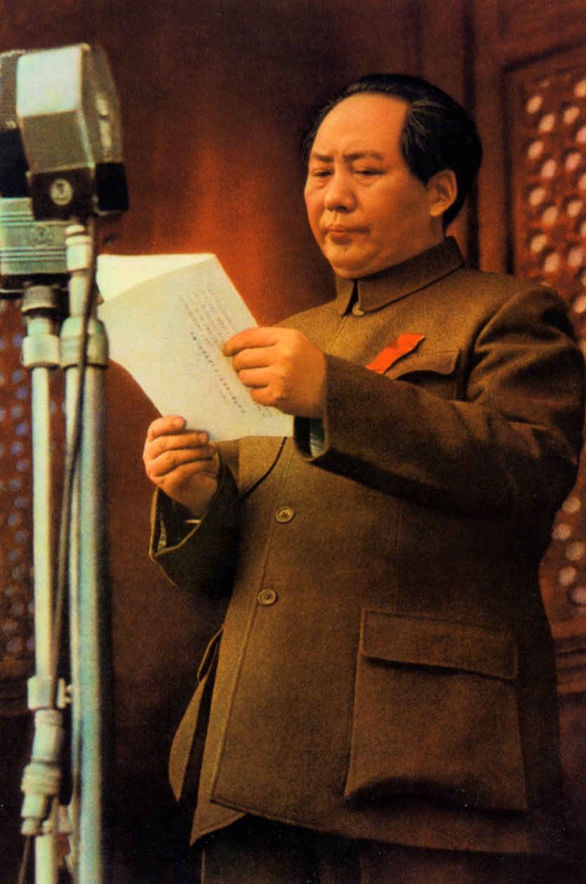 Mao Zedong, kinesisk kommunistisk revolutionär och ledare, c1950-c1960s av Unbekannt