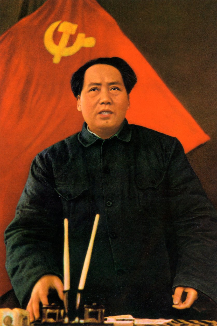 Mao Zedong, kinesisk kommunistisk revolutionär och ledare, c1950-c1960s av Unbekannt