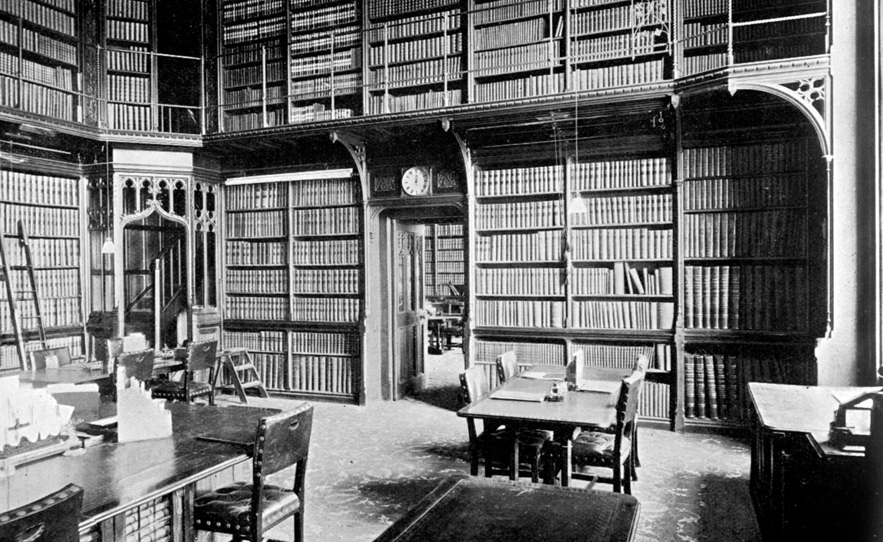 Kartrum, House of Commons Library, Palace of Westminster, London, c1905 av Unbekannt