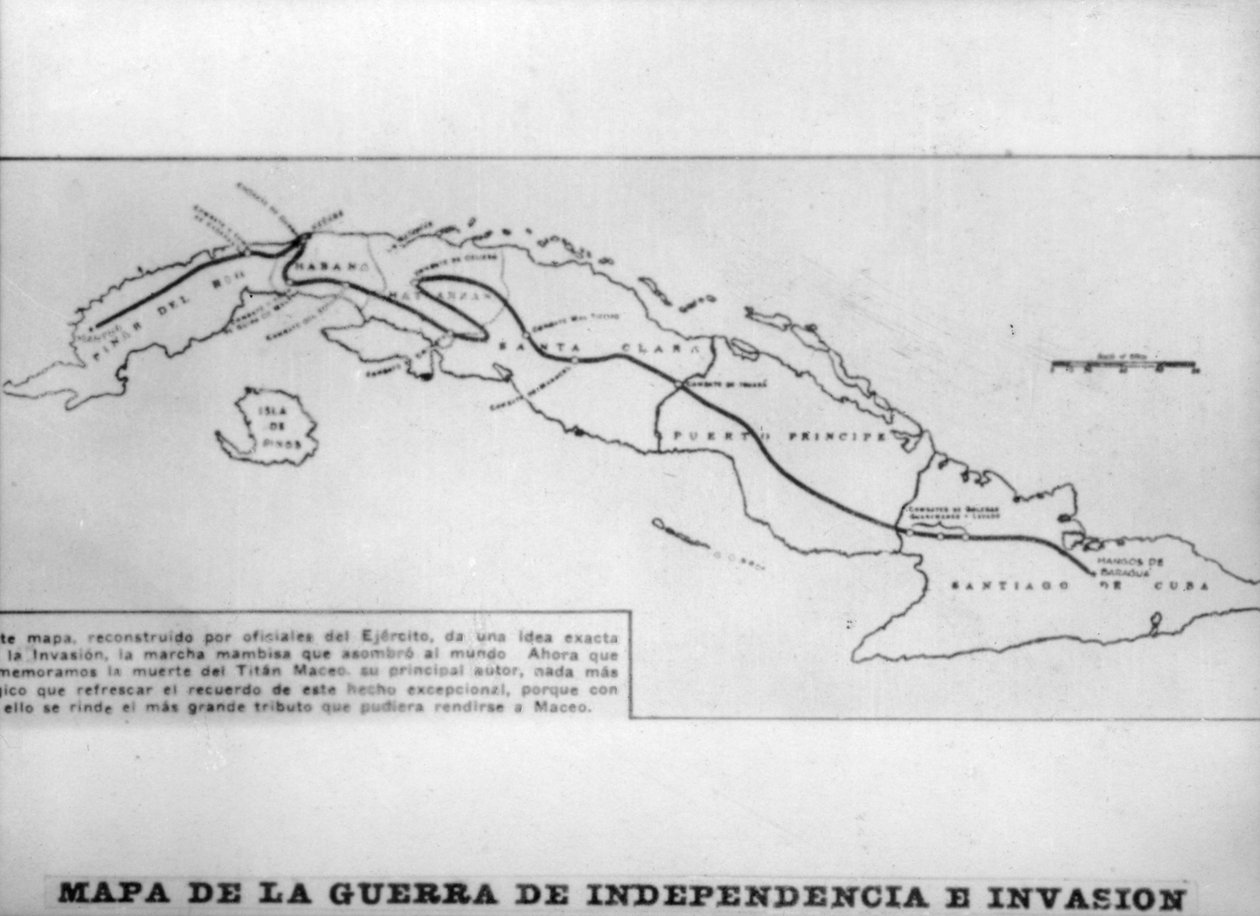 Karta över frihetskriget och invasionen, 1895, 1920-talet av Unbekannt