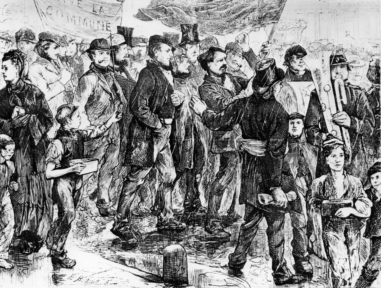 Marsch till förmån för kommunen, Pariskommunen 1871 av Unbekannt