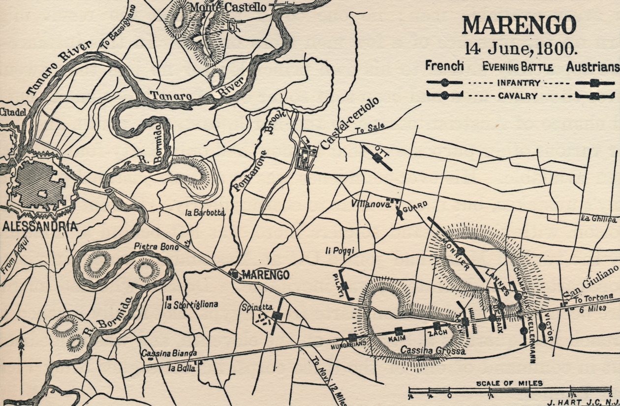 Marengo - 14 juni, 1800 kvällsstrid, 1896 av Unbekannt
