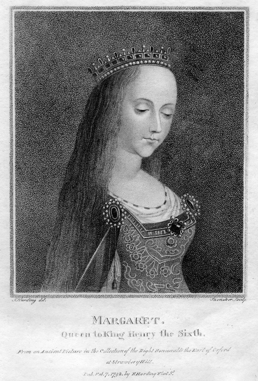 Margareta av Anjou, drottningkonsort av Henrik VI, 1792 av Unbekannt