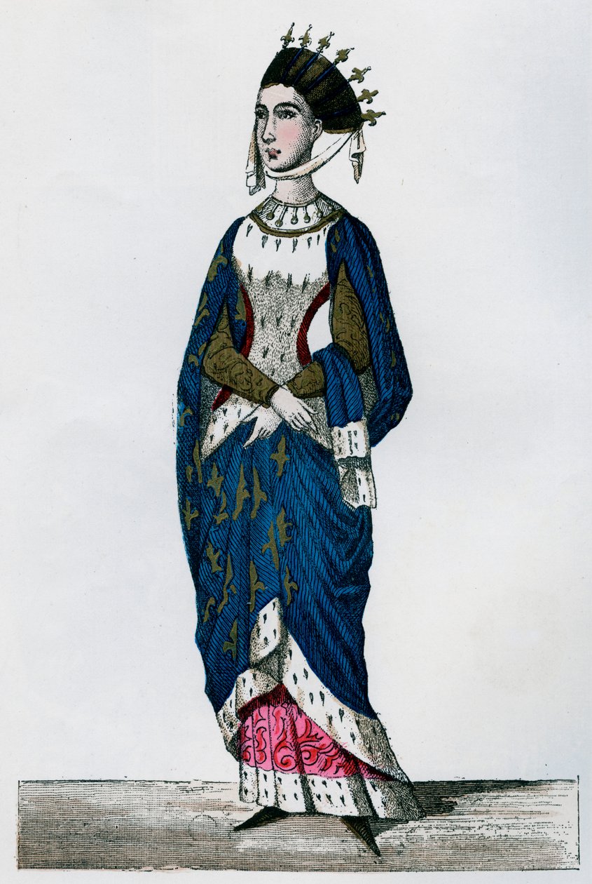 Margareta av Provence, drottning gemål av Ludvig IX av Frankrike, 1200-talet 1882-1884 av Unbekannt