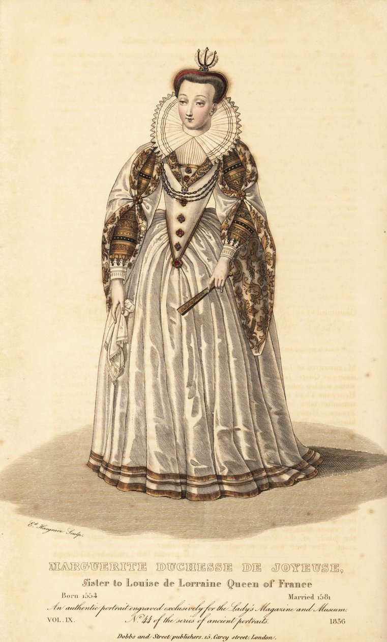 Marguerite, hertiginna av Joyeuse, fru till Anne de Joyeuse, syster till Louise de Lorraine, Frankrikes drottning av Unbekannt