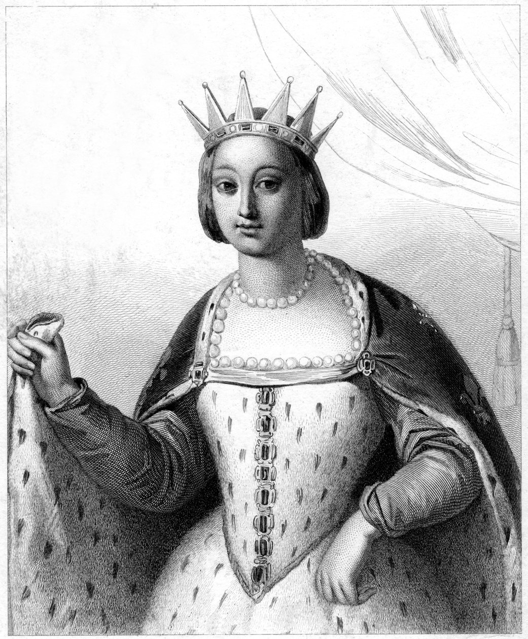Marguerite de Provence, drottningkonsort av Ludvig IX av Frankrike av Unbekannt