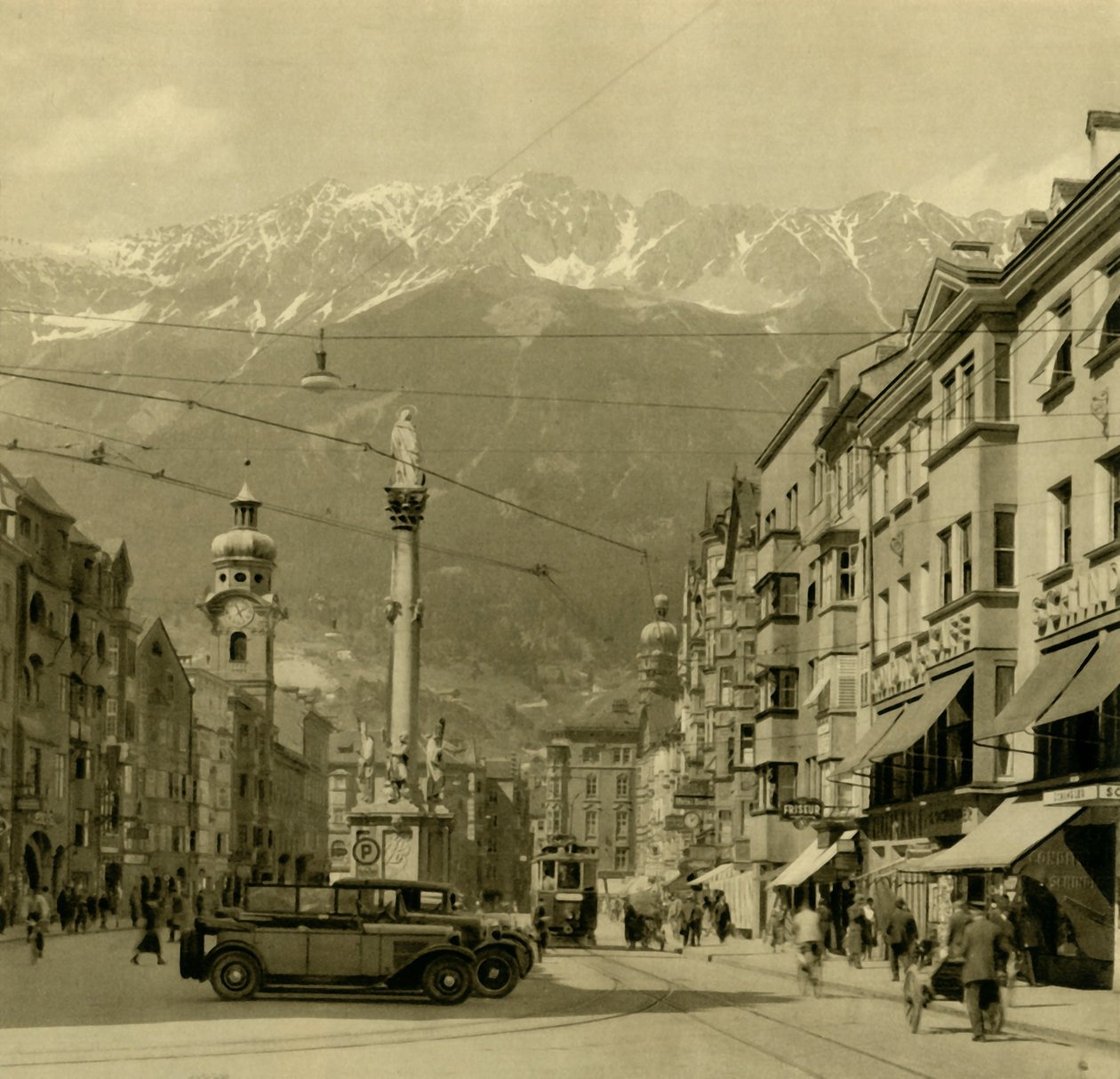 Maria-Theresien-Strasse, Innsbruck, Tyrolen, Österrike, c1935. av Unbekannt