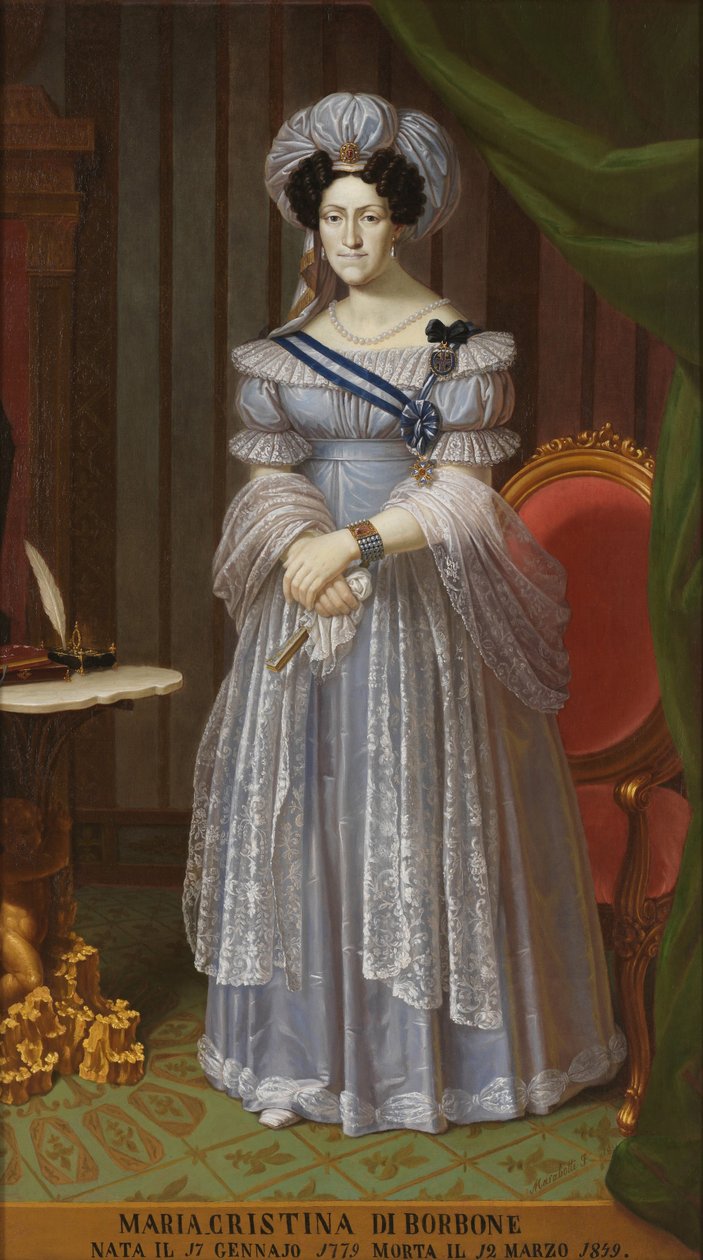 Maria Cristina av Neapel och Sicilien 1779-1849, drottning av Sardinien av Unbekannt