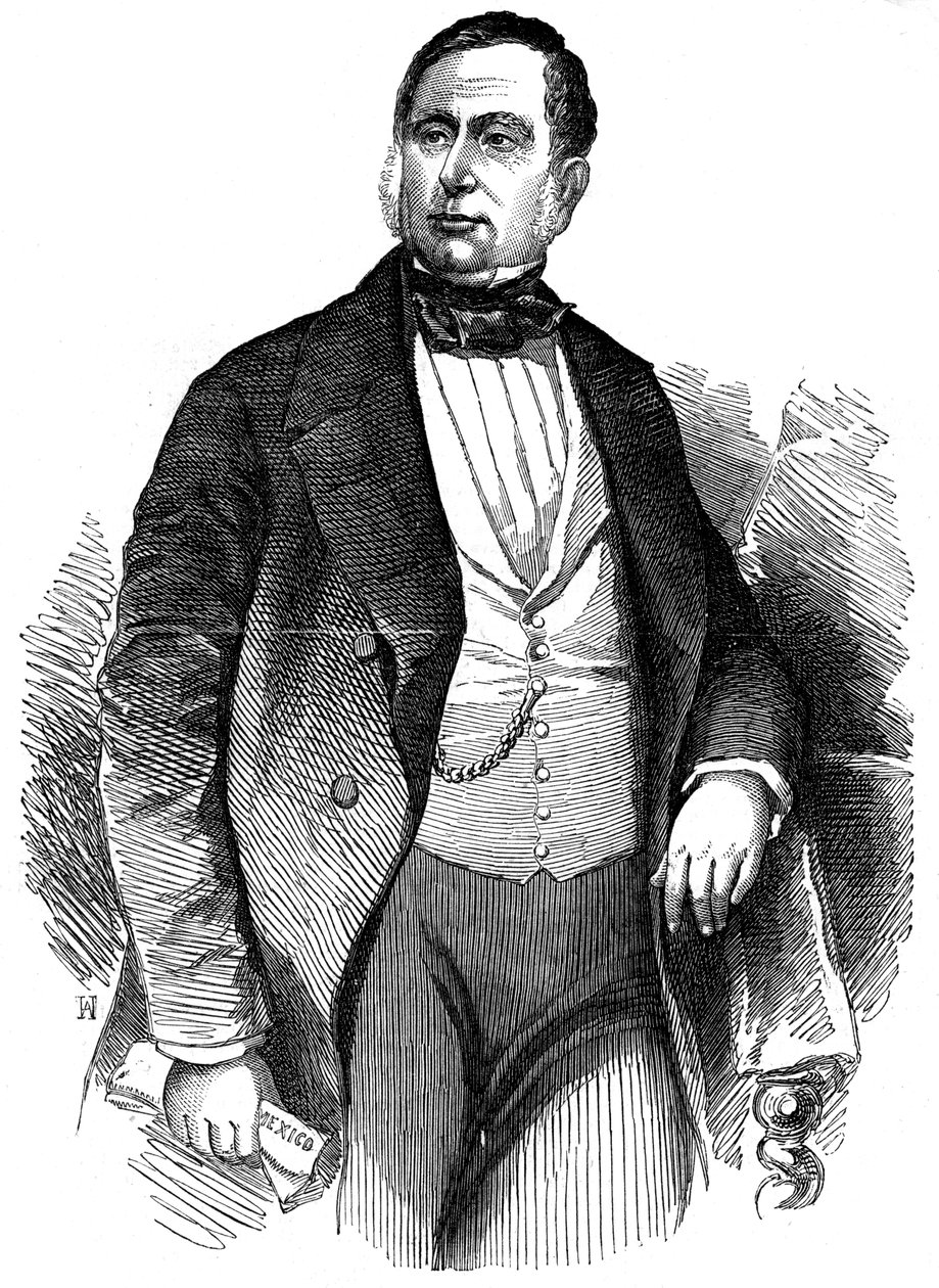 Mariano Arista, mexikansk general och politiker, 1853 av Unbekannt