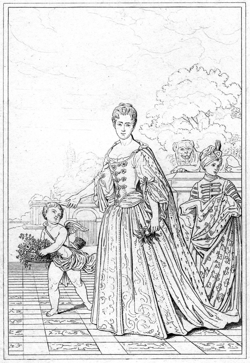 Marie Adelaide av Savojen, hertiginna av Bourgogne, c1600-talet av Unbekannt