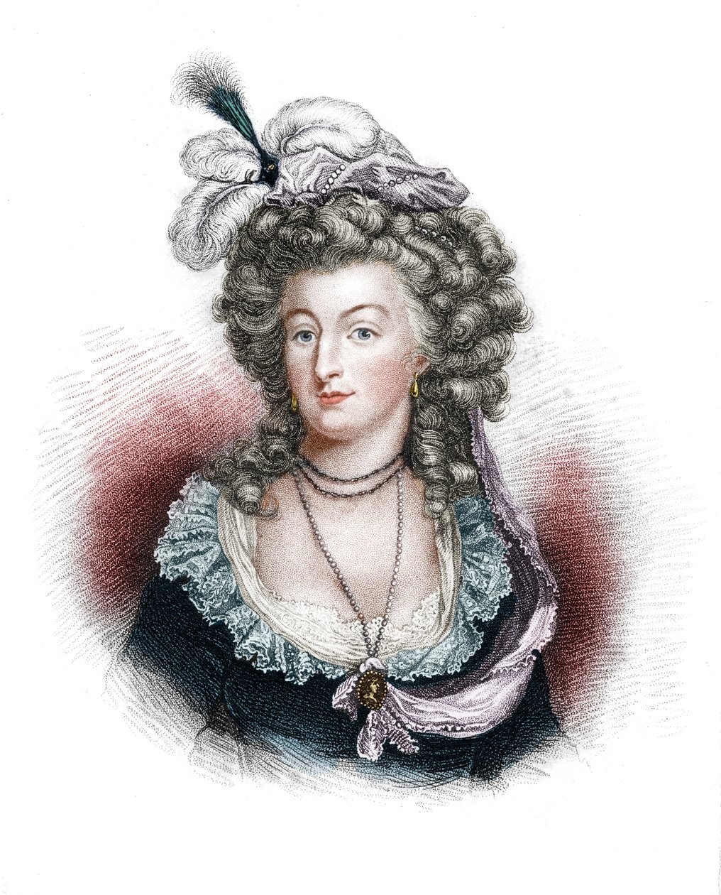 Marie Antoinette, drottning gemål av Ludvig XVI av Frankrike, 1843 av Unbekannt