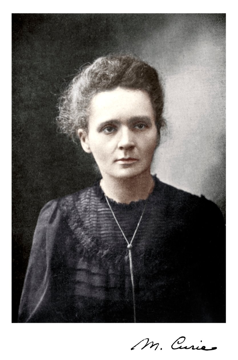 Marie Curie, polskfödd fransk fysiker, 1917 av Unbekannt