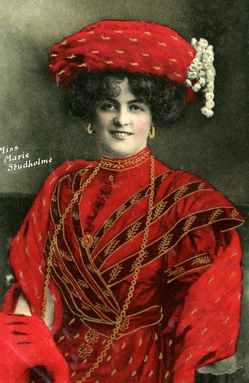 Marie Studholme 1875-1930, engelsk skådespelerska, 1907 av Unbekannt