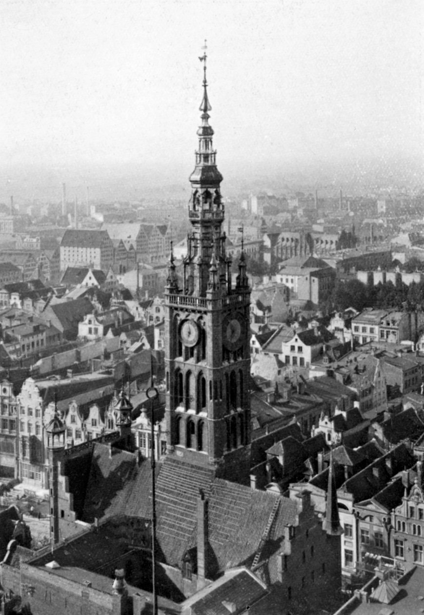 Marienkirche kyrktorn, Tyskland, 1926 av Unbekannt