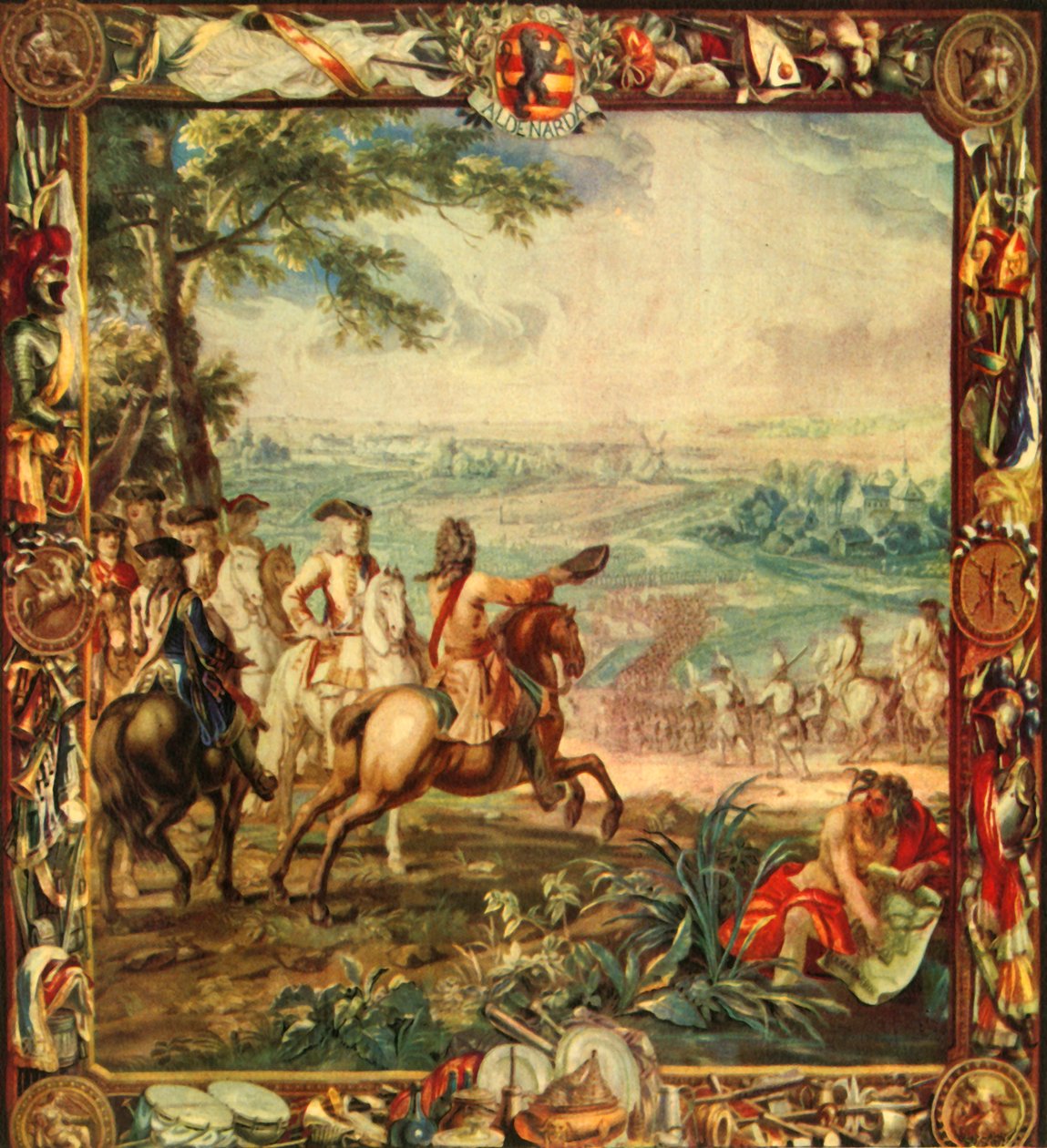 "Marlborough vid slaget vid Oudenarde, 1708", 1944. av Unbekannt