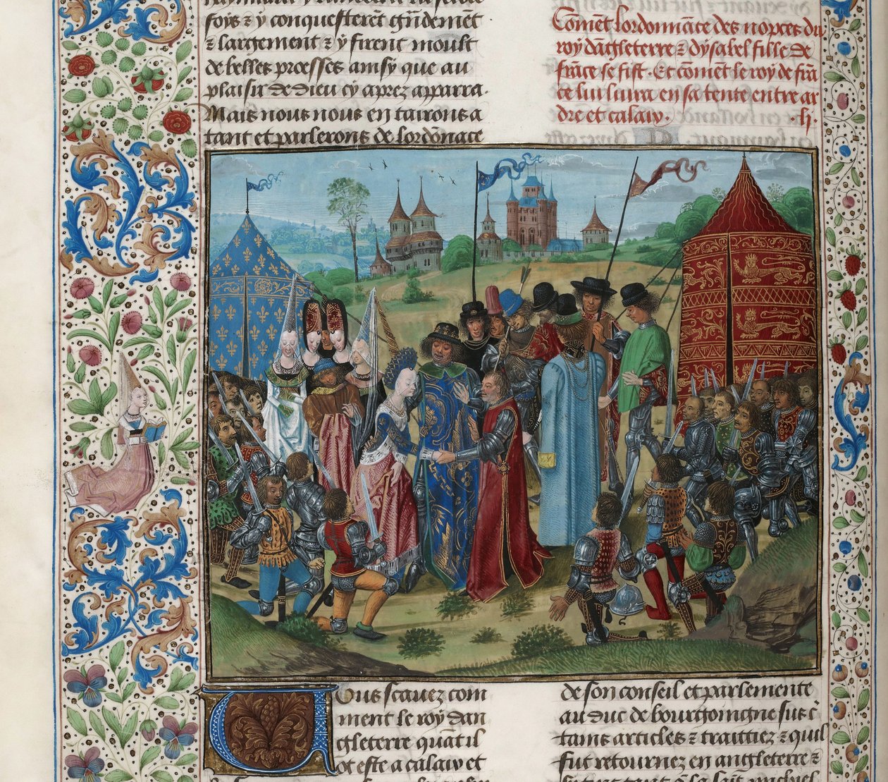 Äktenskap mellan Isabella av Valois och Richard II, ca 1470-1475. av Unbekannt