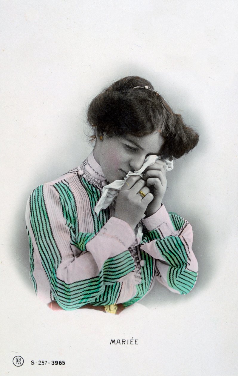 Gift, vintage franskt vykort, c1900 av Unbekannt