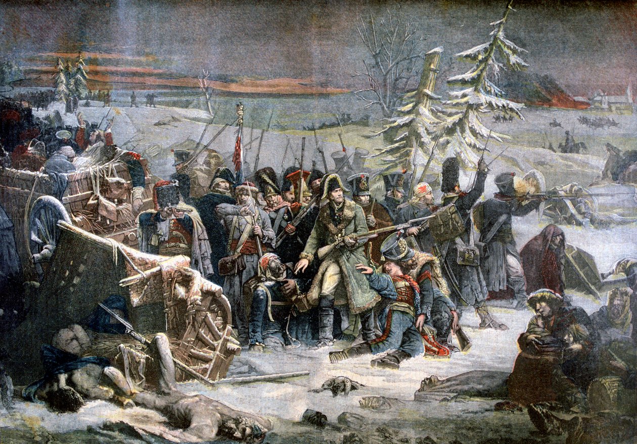 Marshall Ney under reträtten från Ryssland, 1812 1894 av Unbekannt