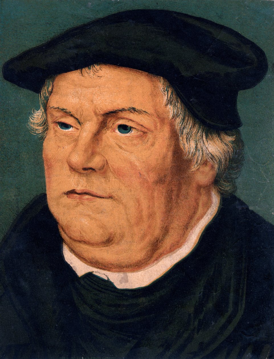 Martin Luther, tysk protestantisk reformator från 1500-talet, 1800-talet av Unbekannt