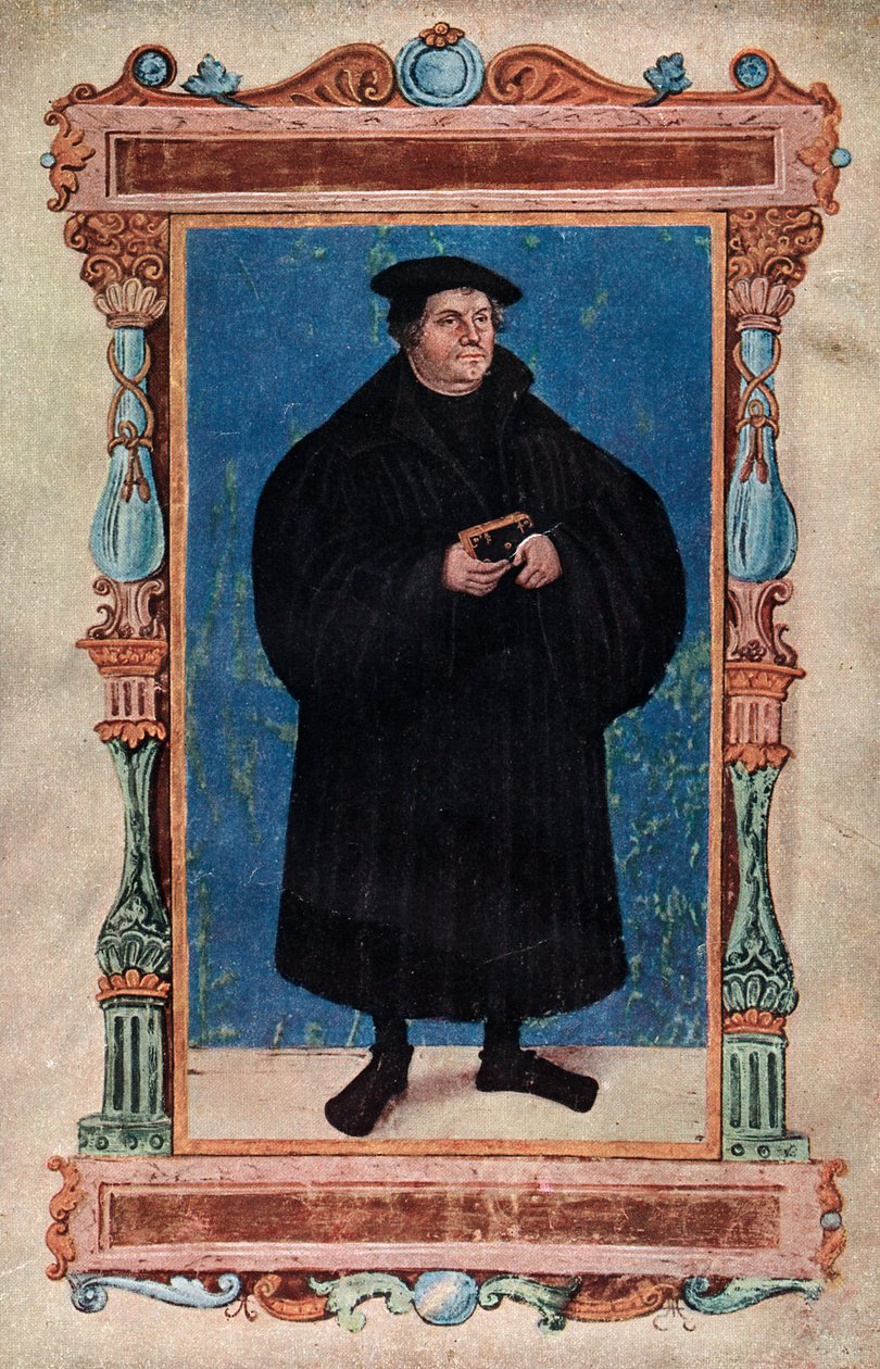 Martin Luther, tysk teolog och augustinermunk, 1800-talet av Unbekannt