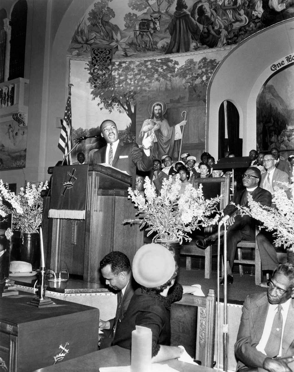 Martin Luther King Jr, amerikansk förkämpe för svarta medborgarrättigheter, c1968 av Unbekannt