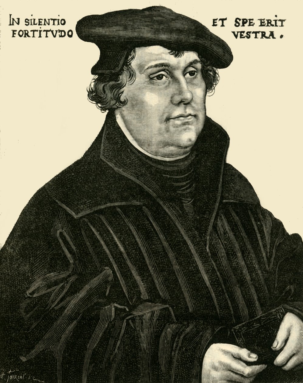 Martin Luther, c1520-1530, 1890. av Unbekannt