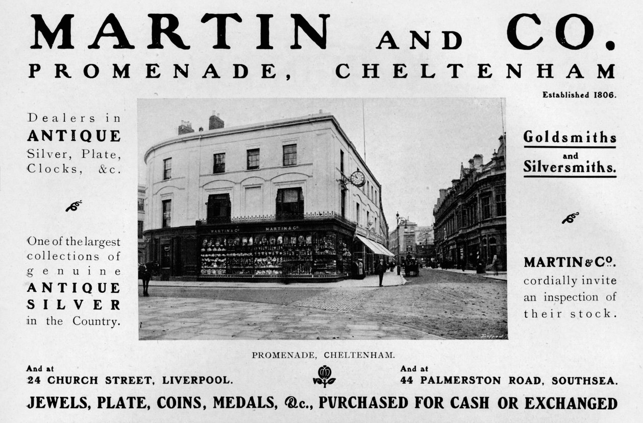 Martin och Co., Promenade, Cheltenham, 1909 av Unbekannt