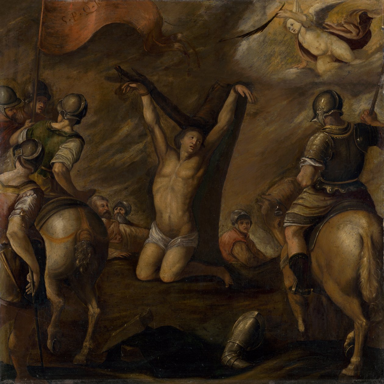 Martyrdom of Saint Sebastian av Unbekannt