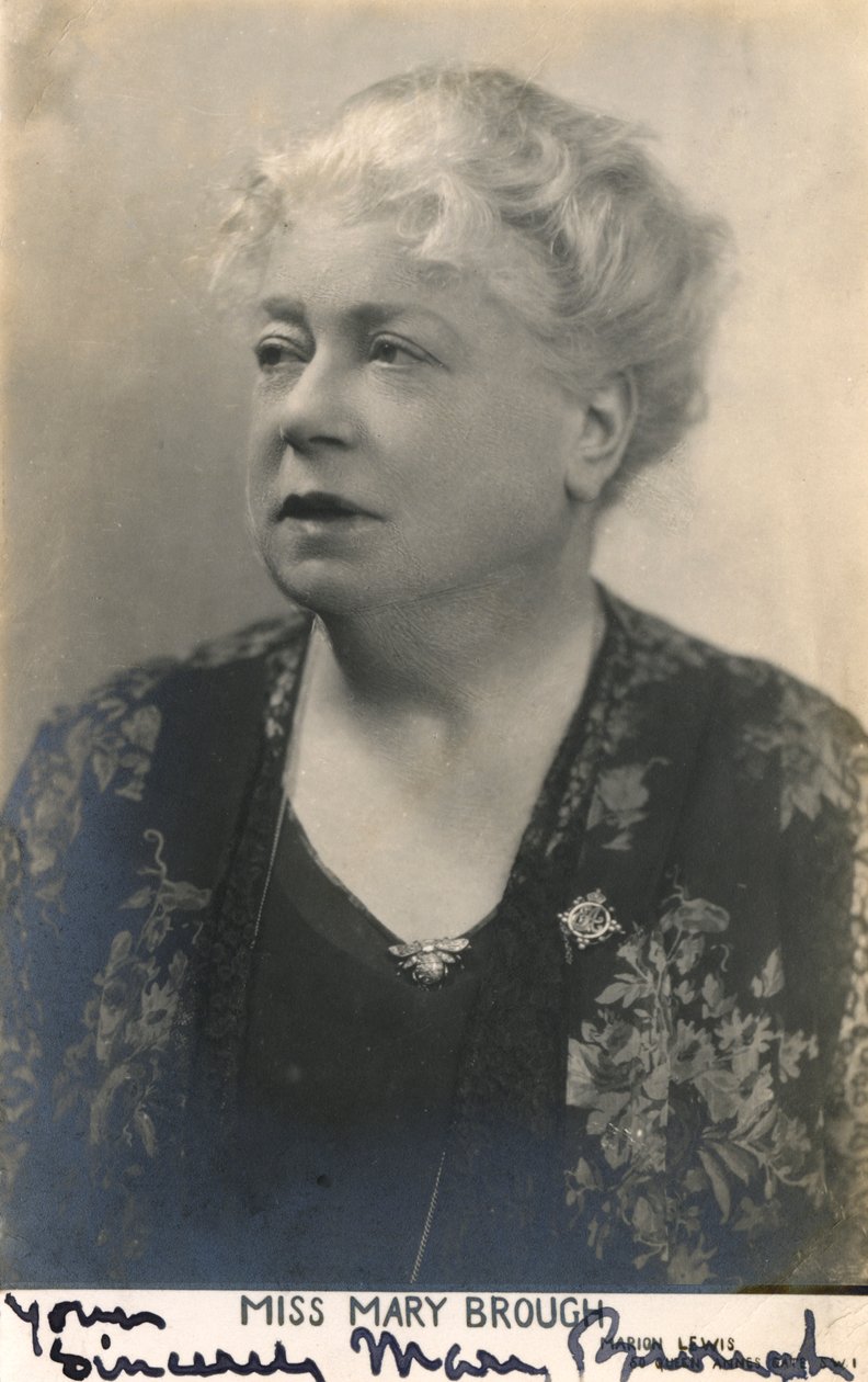 Mary Brough 1863-1834, engelsk skådespelerska, 1900-talet av Unbekannt