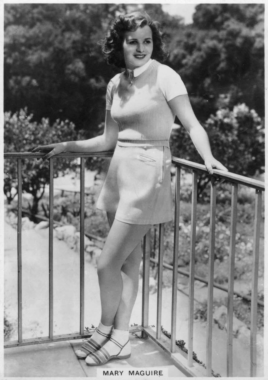 Mary Maguire, australisk skådespelerska, c1936-c1939 av Unbekannt