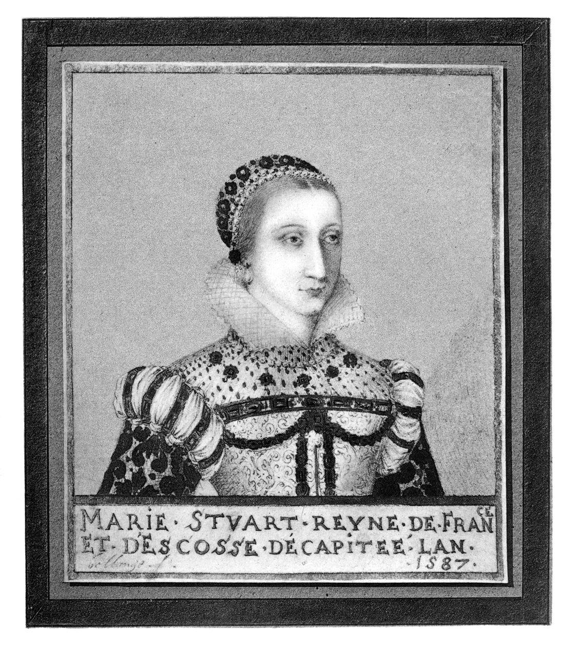 Mary, drottning av Skottland, 1587, 1896 av Unbekannt