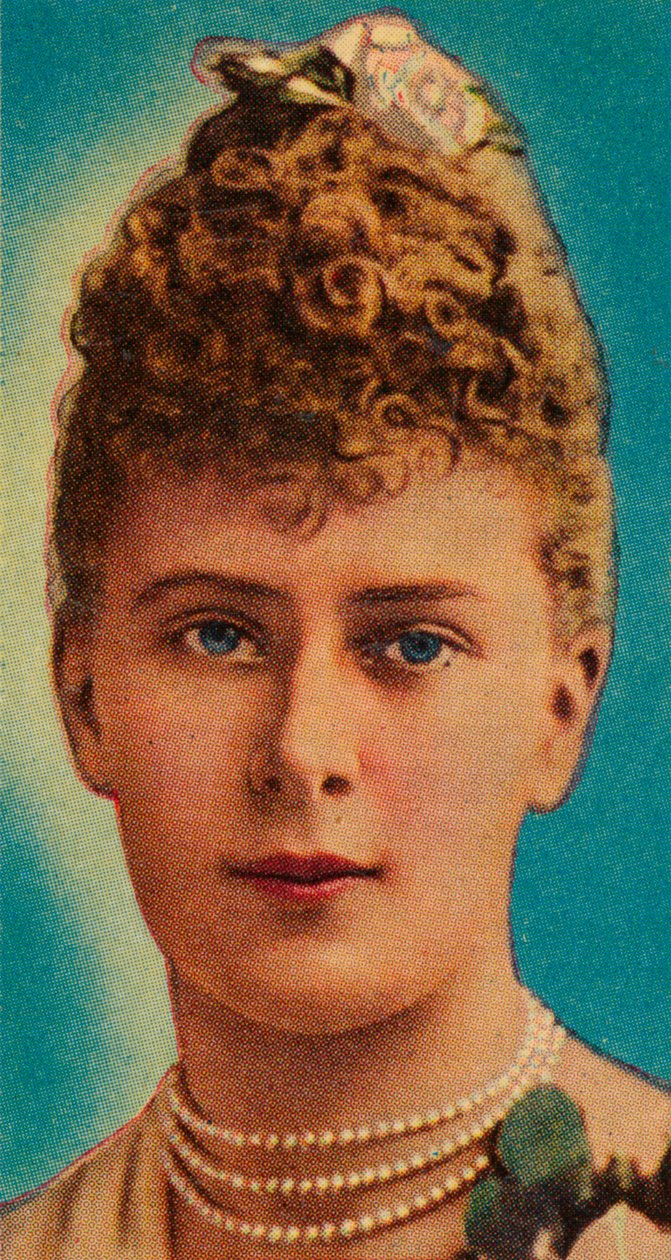 Mary of Teck före sitt äktenskap med hertigen av York, 1890-talet 1935 av Unbekannt