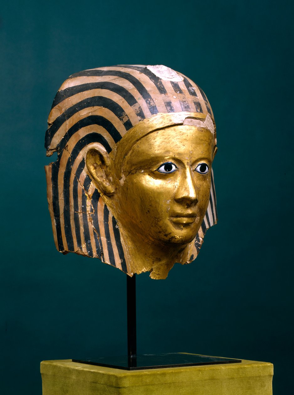 Mask av en forntida egyptisk mumie, 1:a århundradet f.Kr av Unbekannt