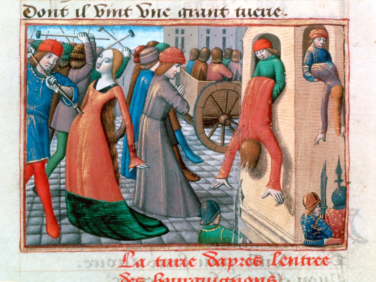 Massaker av Armagnacs av Bourguignons, Paris, 1418, 1484 av Unbekannt
