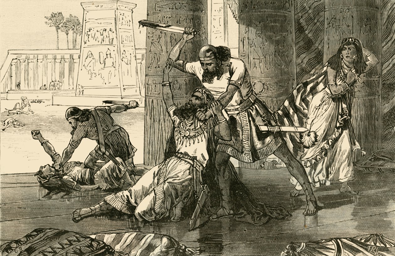 Massaker av hiviterna av Simeon och Levi, 1890. av Unbekannt