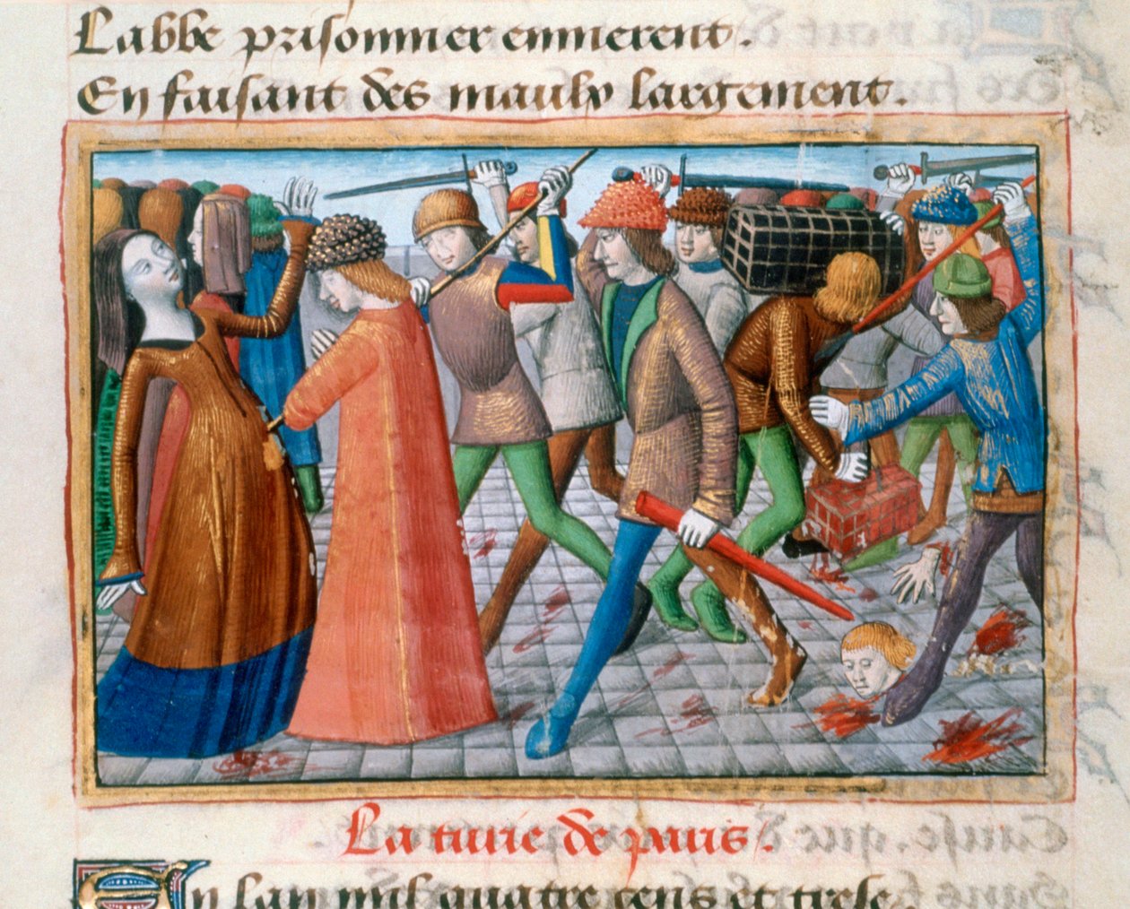 Massaker på invånarna i Paris, maj 1413, 1484 av Unbekannt