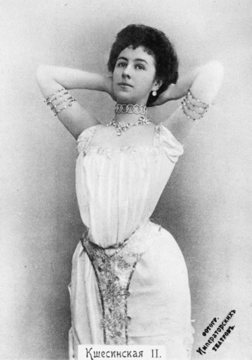 Mathilde Kschessinska som prinsessan Aspicia i baletten Faraos dotter av Unbekannt