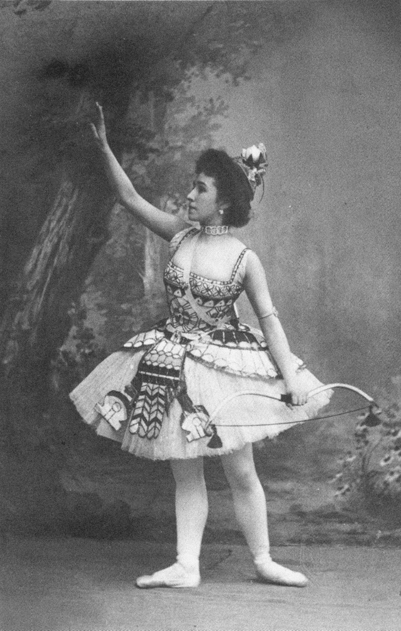 Mathilde Kschessinska som prinsessan Aspicia i baletten Faraos dotter av Unbekannt