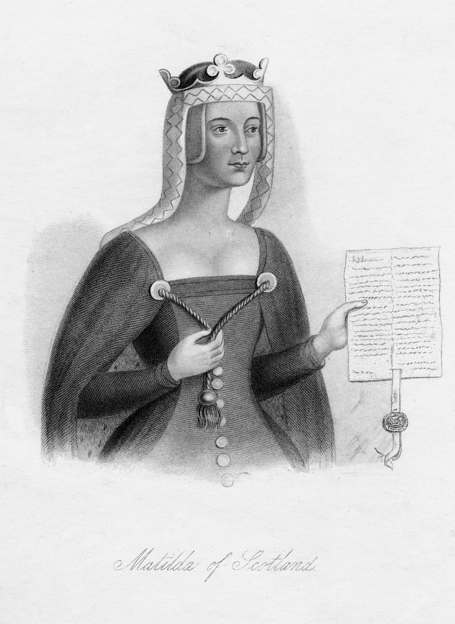 Matilda av Skottland, drottning av Henrik I, 1800-talet av Unbekannt