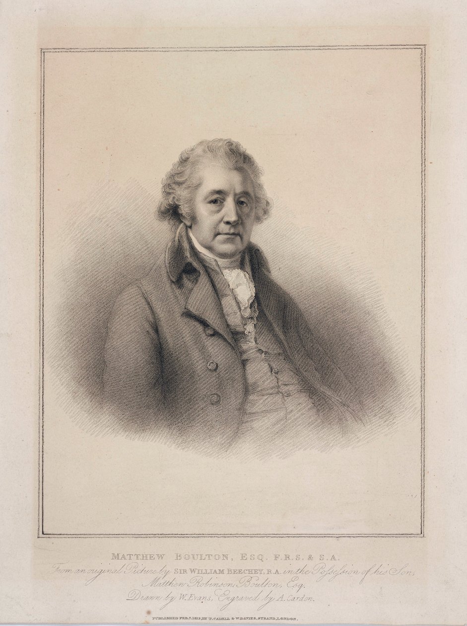 Matthew Boulton, engelsk ingenjör och industriman, ca 1801 av Unbekannt