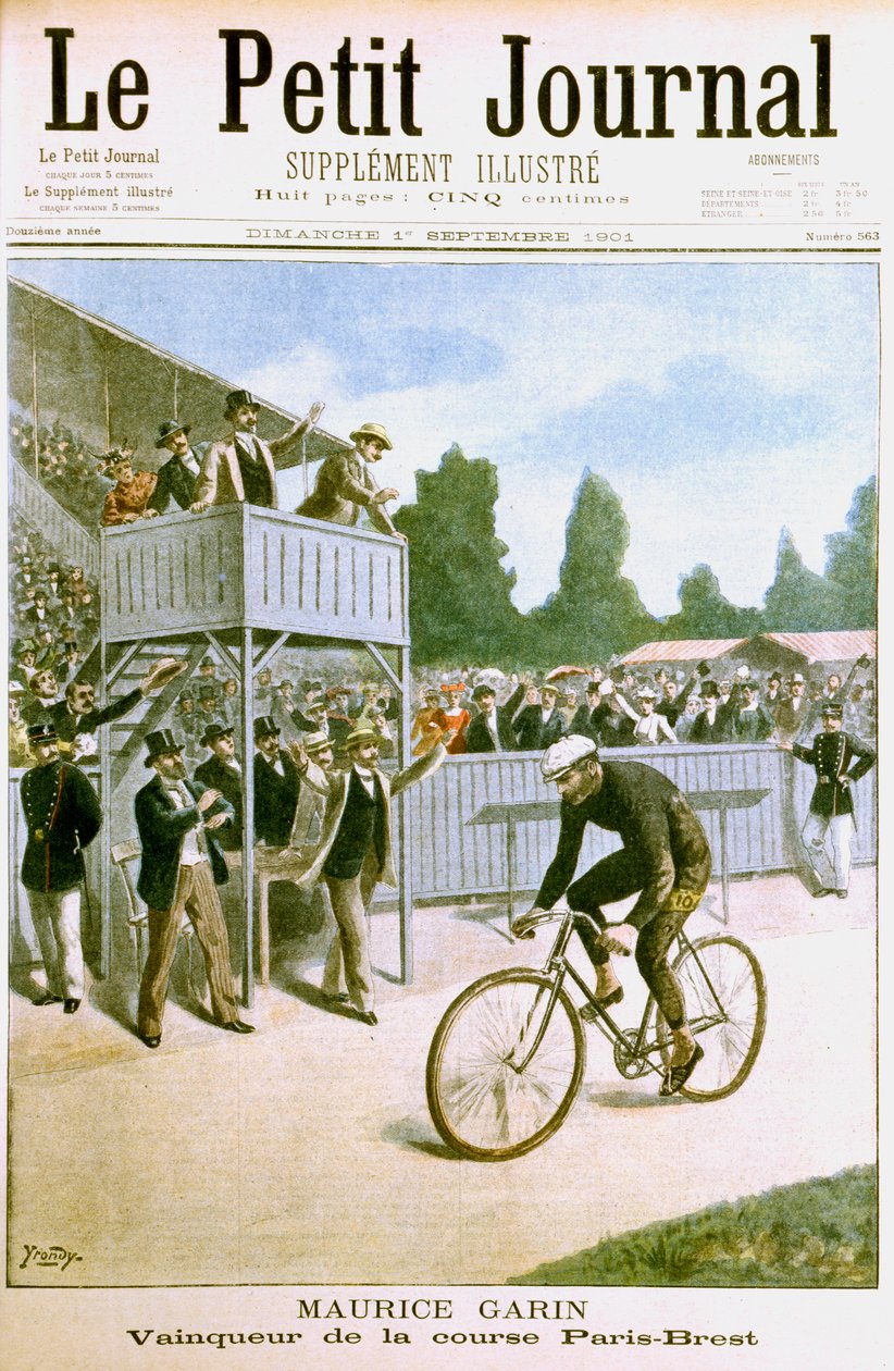 Maurice Garin vann cykelloppet Paris-Brest 1901 av Unbekannt