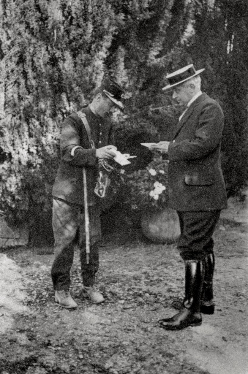 Maurice Maeterlinck, belgisk dramatiker, poet och essäist, 1915 av Unbekannt