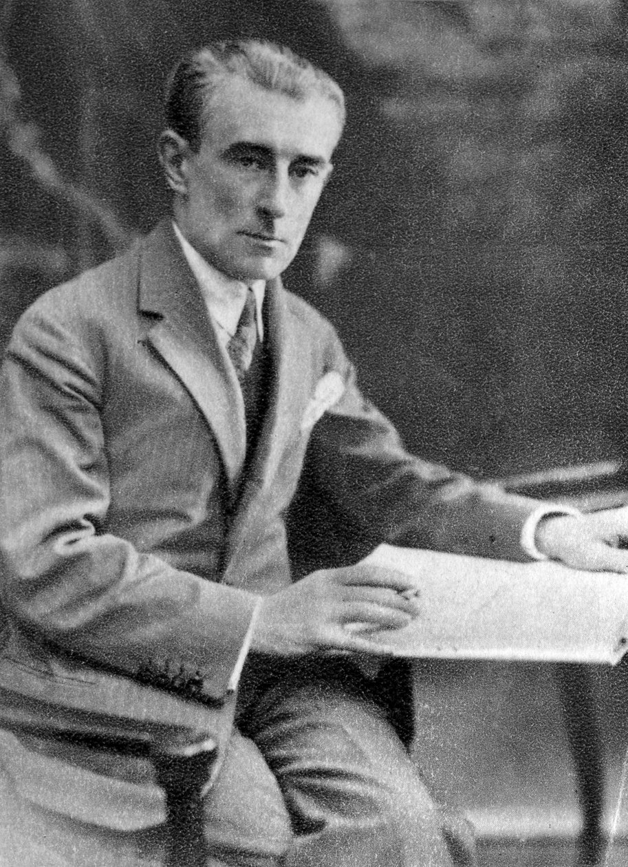 Maurice Ravel, fransk kompositör, 1931 av Unbekannt