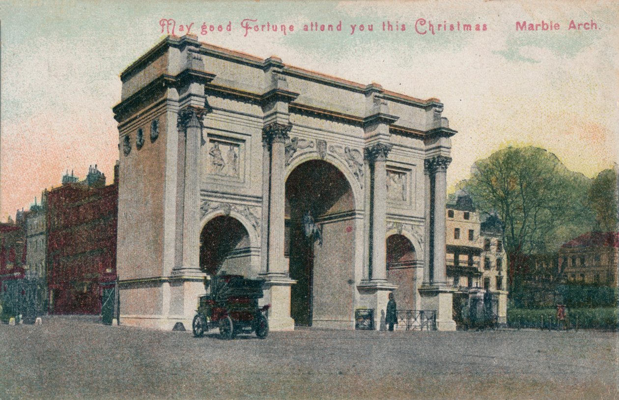 Må lycka till dig denna jul - Marble Arch, c1910 av Unbekannt