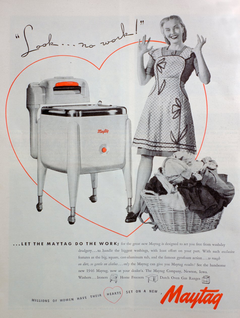 Maytag tvättmaskinannons, 1946 av Unbekannt
