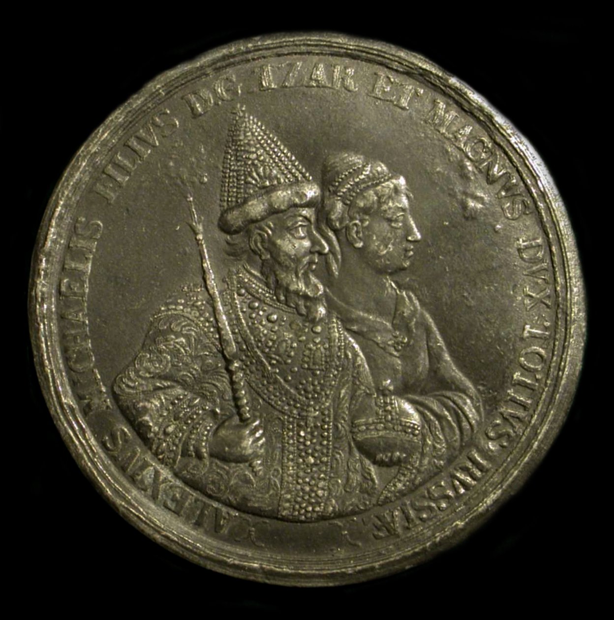 Medalj Tsar Alexis I av Ryssland för att fira Peter den stores födelse, ca 1775 av Unbekannt