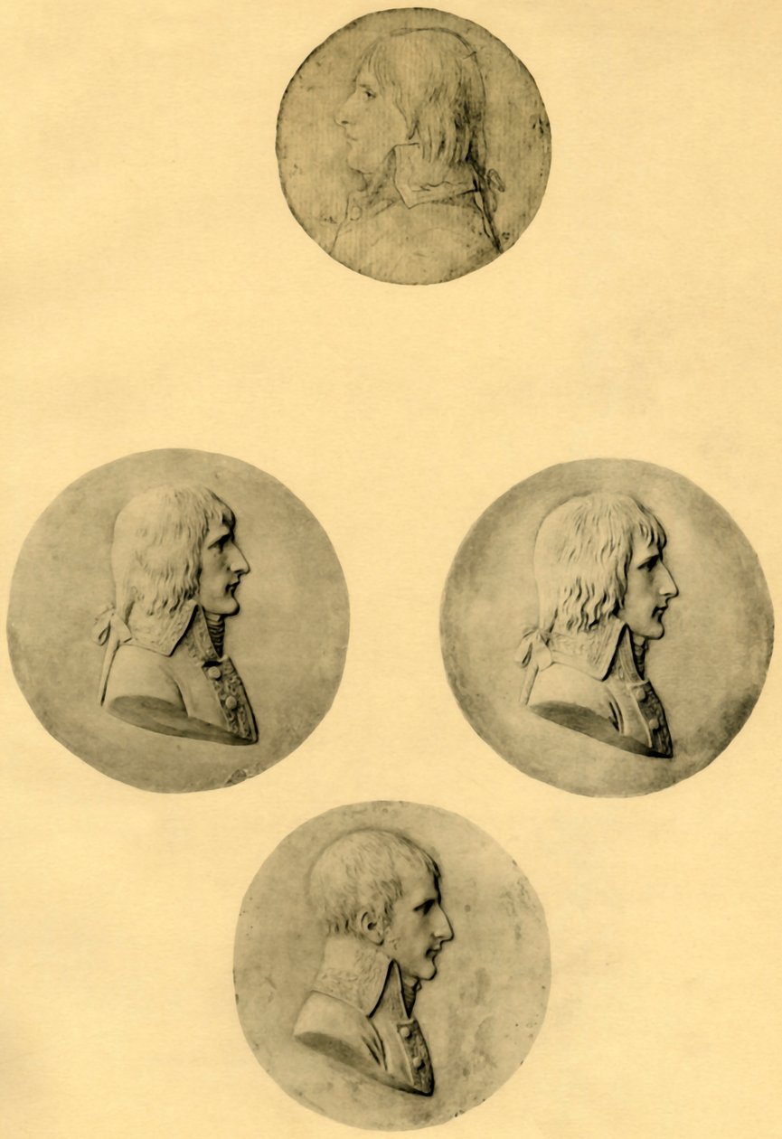 Medaljongporträtt av Napoleon, 1797-1799, 1921. av Unbekannt