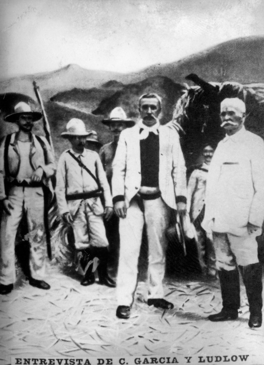 General Garcias möte med brigadgeneral Ludlow, 1898, 1920-talet av Unbekannt