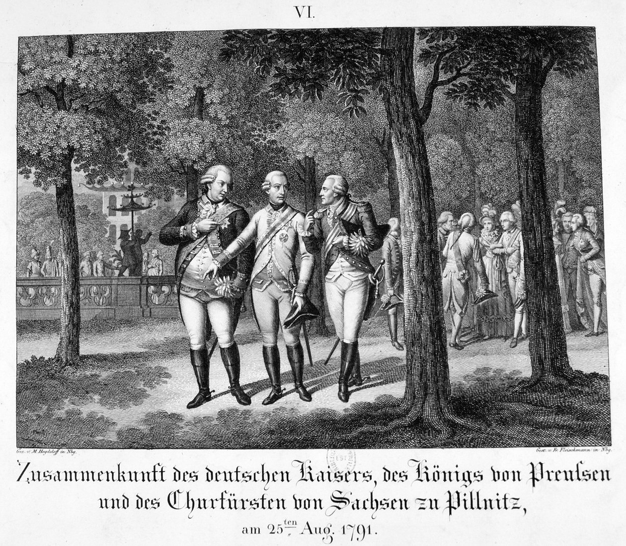 Möte med den tyske kejsaren, 25 augusti 1791, 1800-talet av Unbekannt